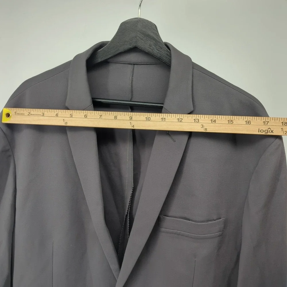 xSuit Blazer‎ Mens Size 50R Gray Sports Coat xJacket Two Button Stretch